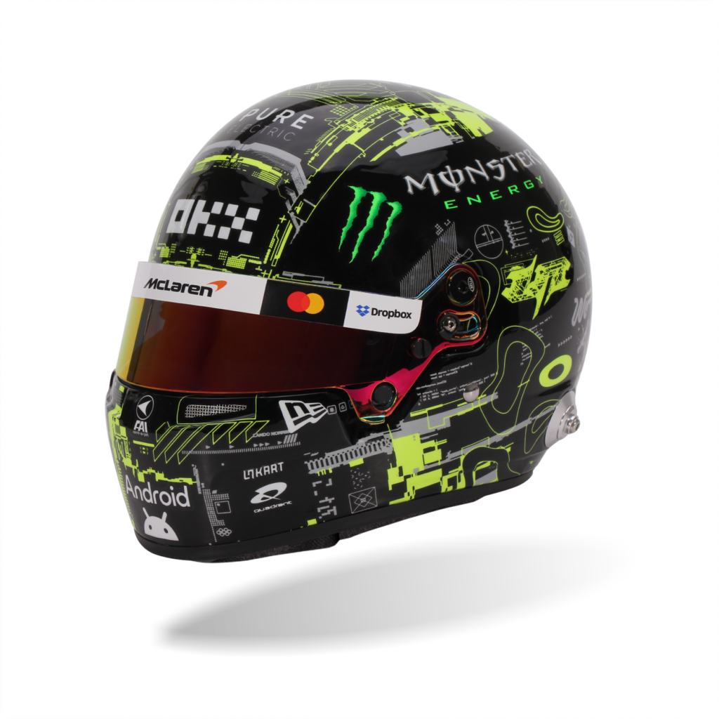 Lando Norris 2025 F1 Pre-Season Testing Mini Helmet