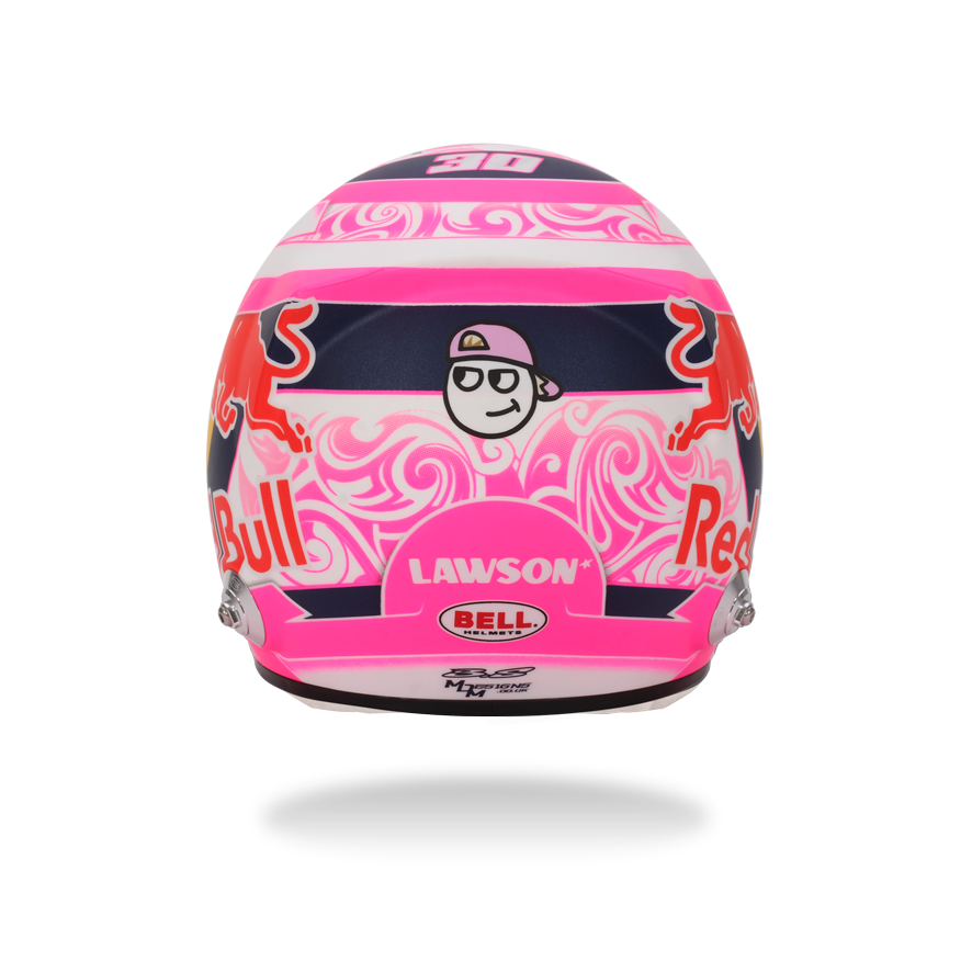 LIAM LAWSON 2025 F1 MINI HELMET 1