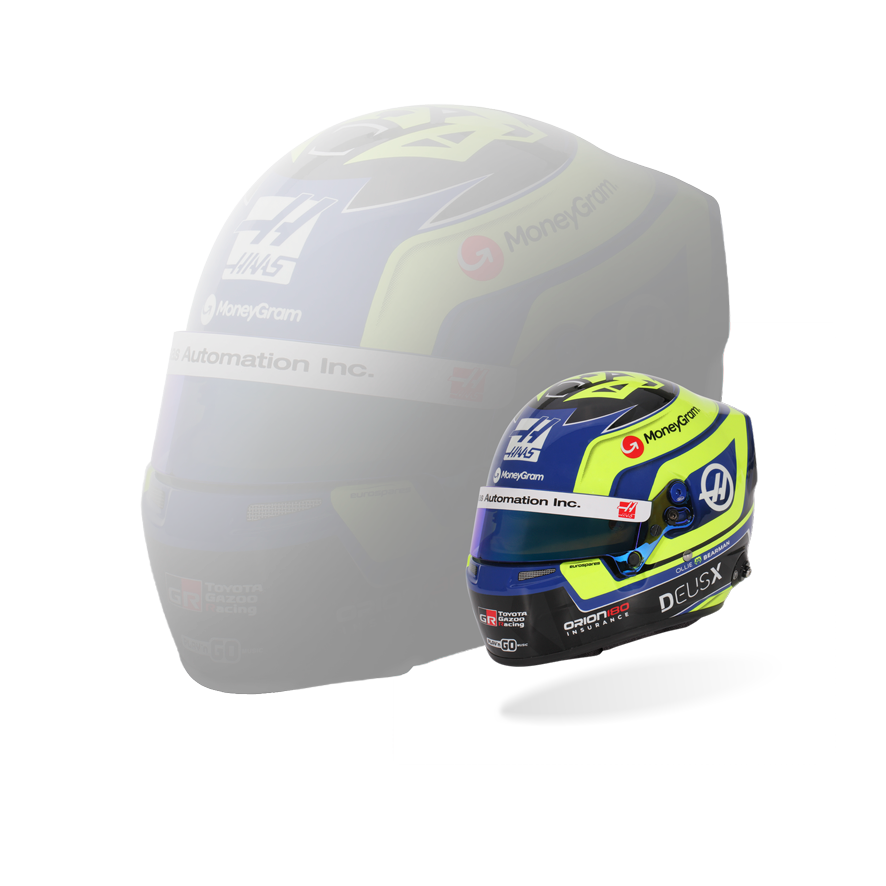 OLIVER BEARMAN 2025 Mini Helmet
