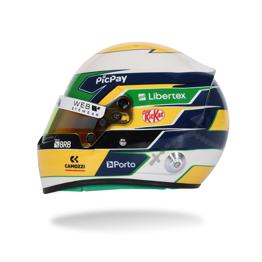 Gabriel Bortoleto 2025 F1 Season Mini Helmet