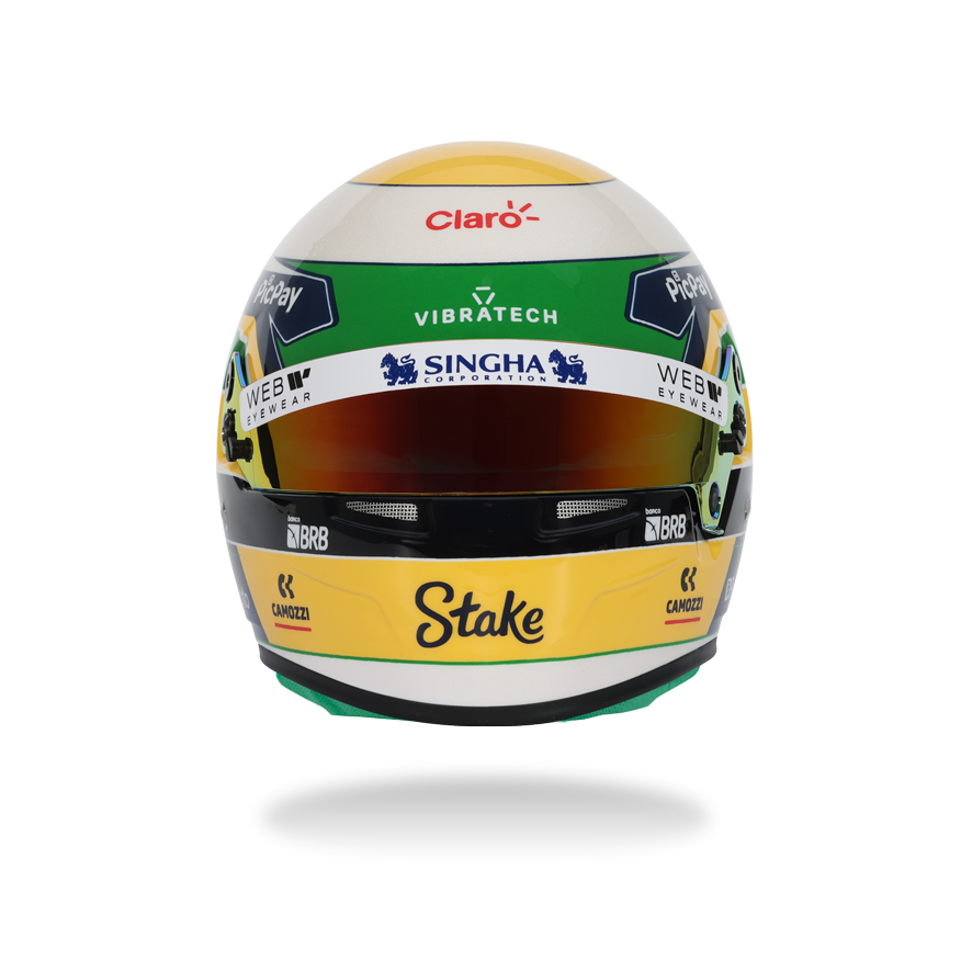 Gabriel Bortoleto 2025 F1 Season Mini Helmet