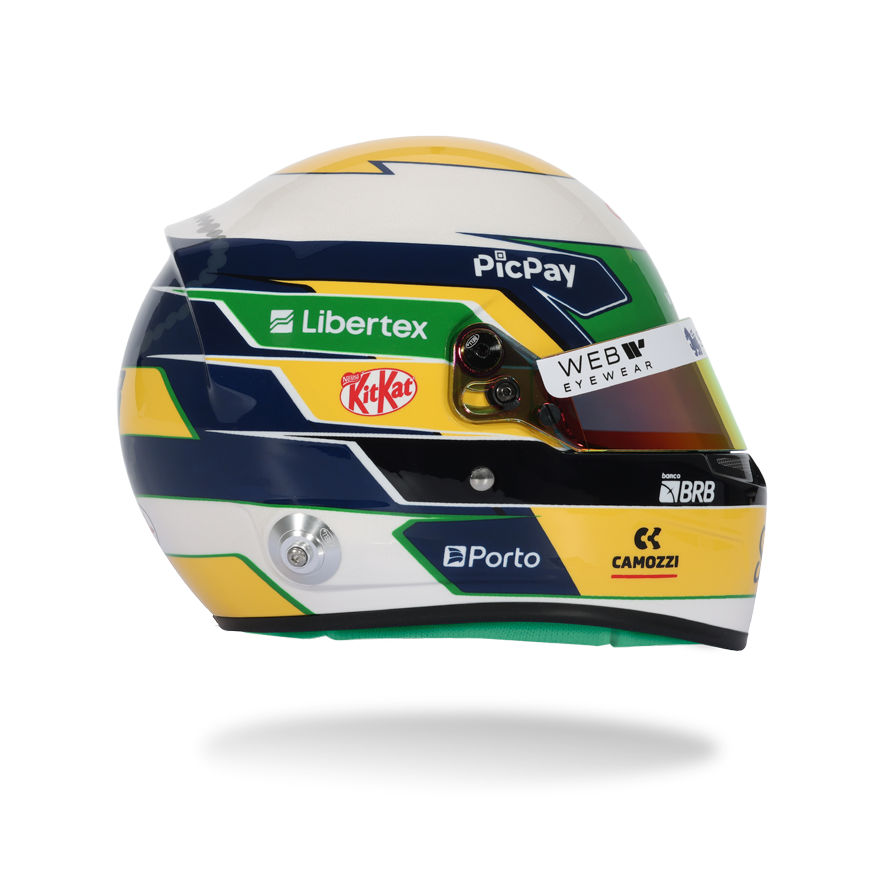 Gabriel Bortoleto 2025 F1 Season Mini Helmet