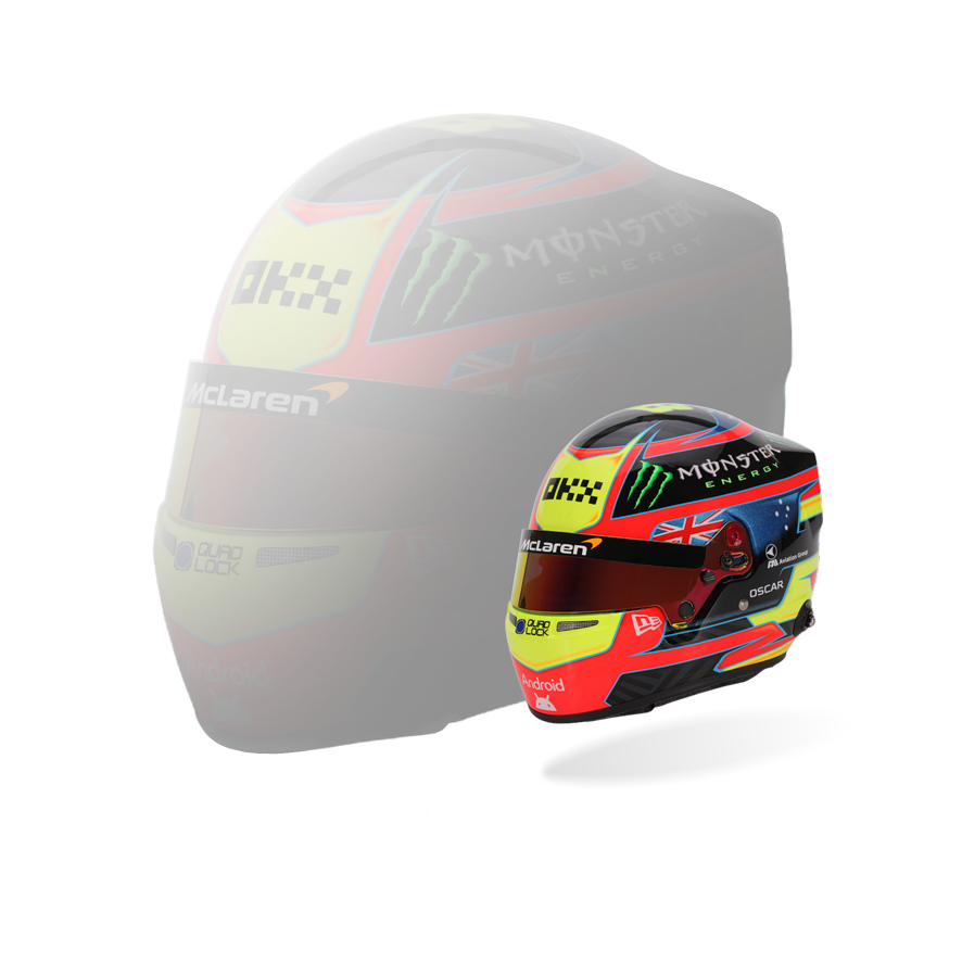OSCAR PIASTRI 2025 Mini 2 OSCAR PIASTRI 2025 Mini Helmet