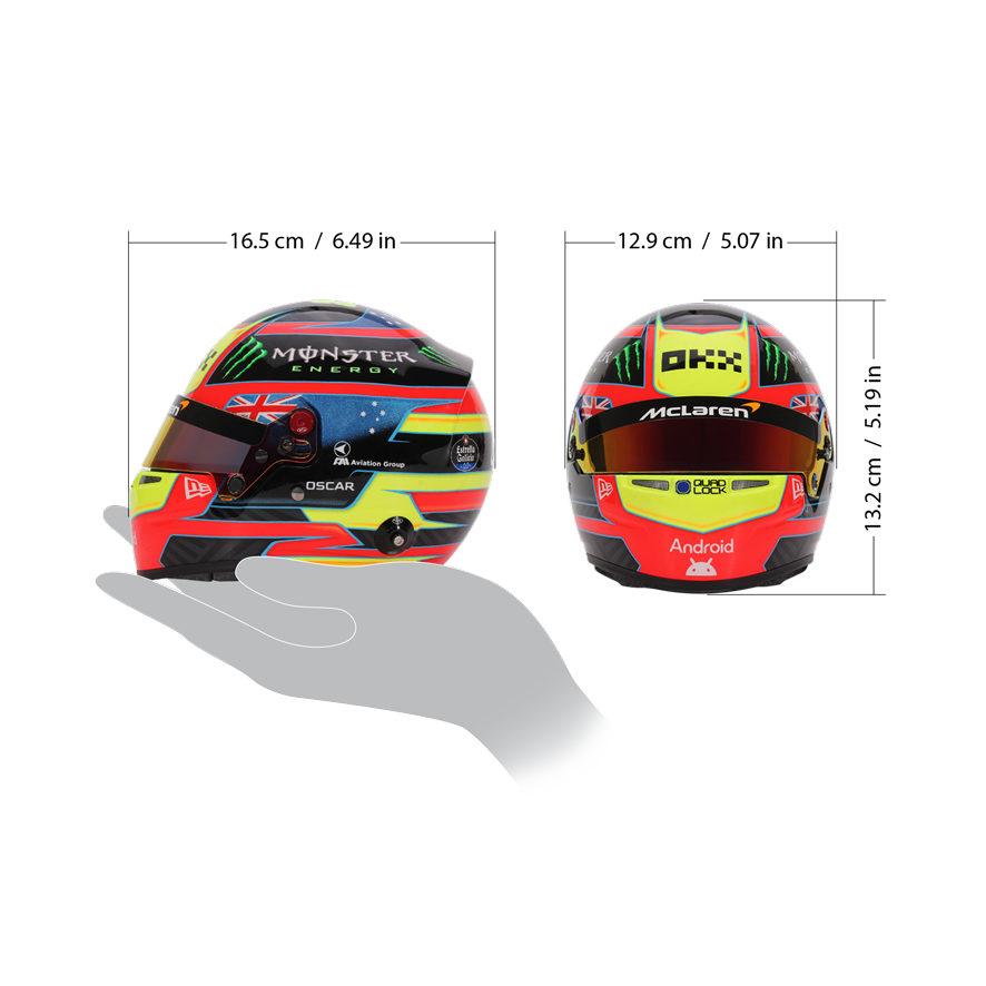 OSCAR PIASTRI 2025 Mini 9 OSCAR PIASTRI 2025 Mini Helmet