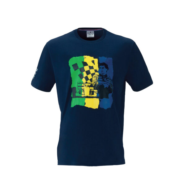 T-SHIRT SENNA LEGACY VICTORY NAVY